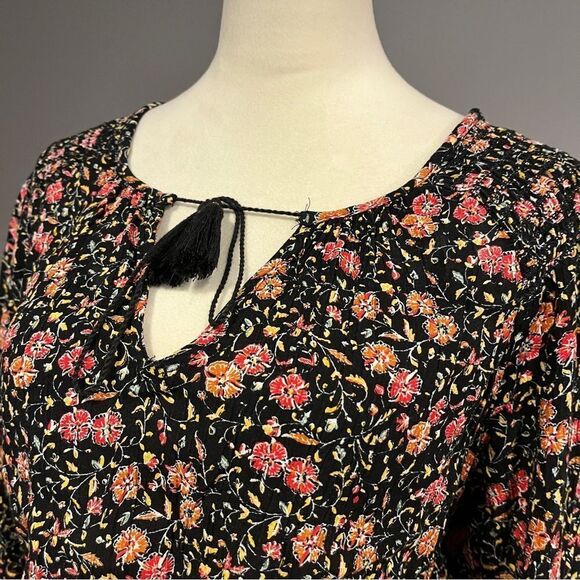 Old Navy Floral long sleeve maxi Dress size small - Picture 2 of 12